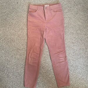 Light Pink Loft Corduroy Pants